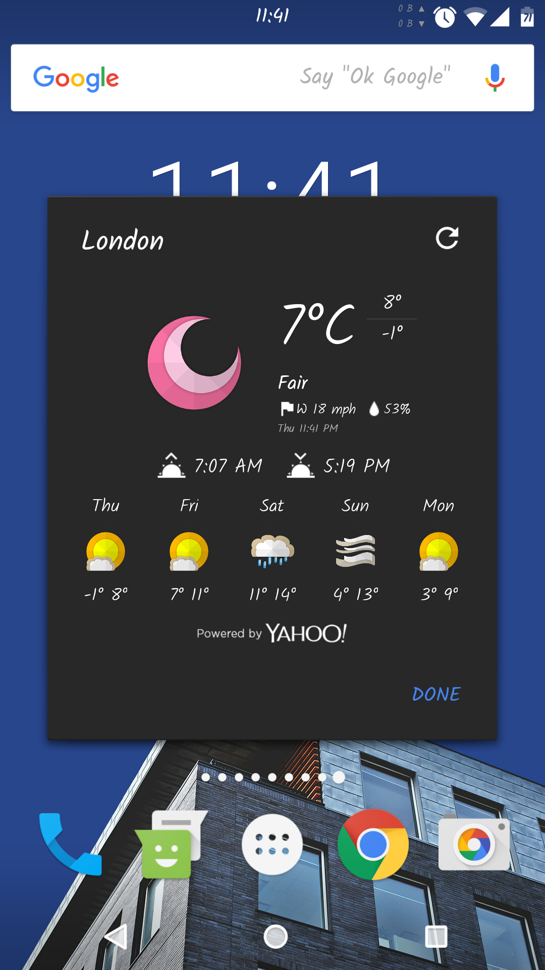 Android application Chronus: Bhadra Weather Icons screenshort