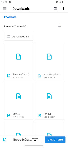 AE Simple Barcode App Screen 3
