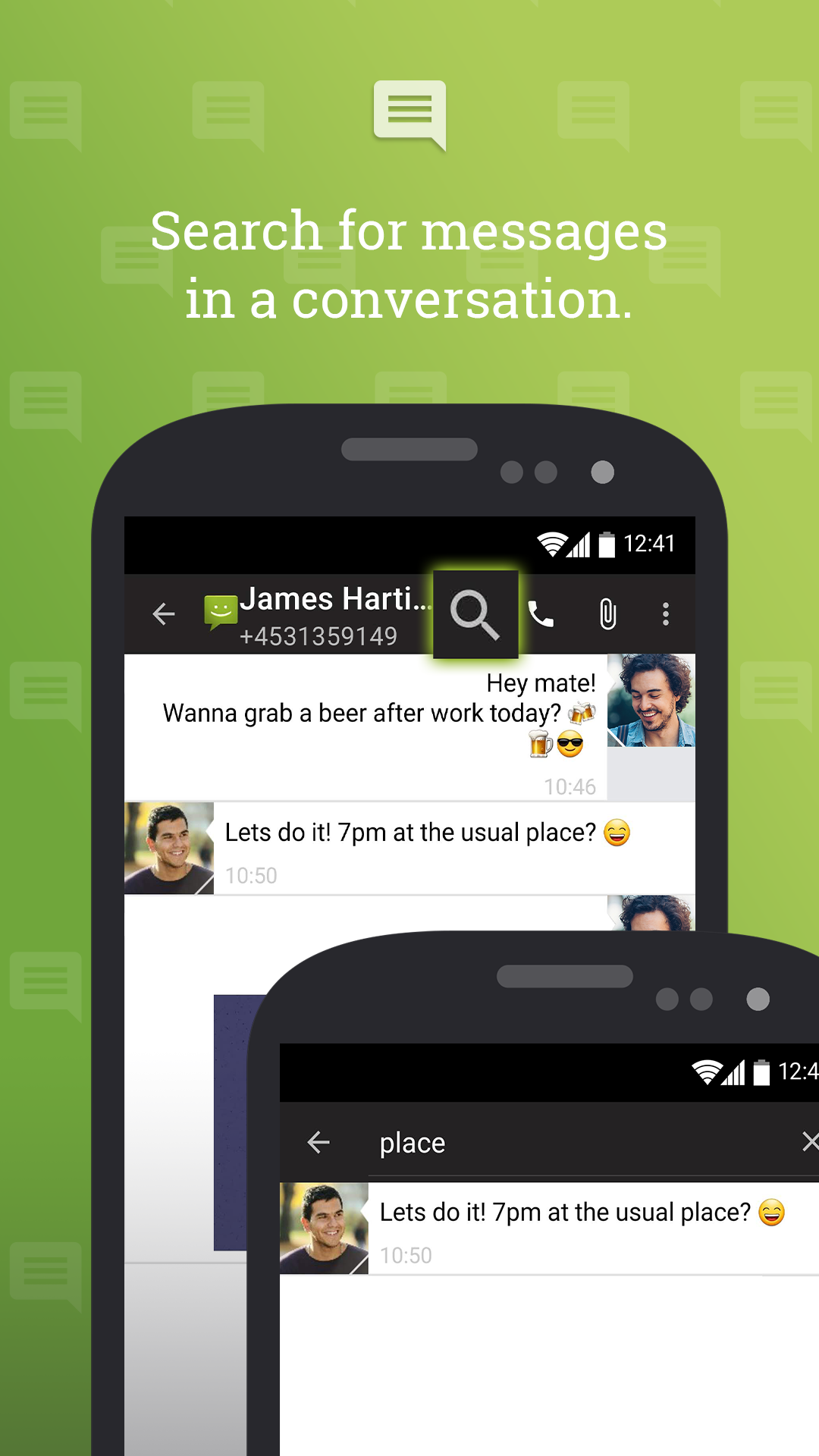 Android application The Text Messenger App screenshort