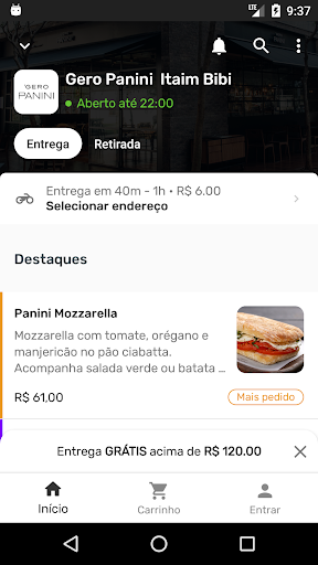 Android application Gero Panini screenshort