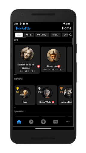 Android application Ticchettio: AI Chat, Image gen screenshort