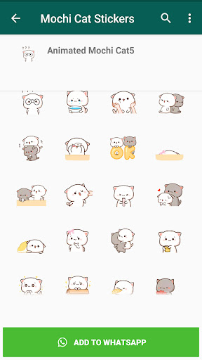 Mochi Cat Animated Stickers