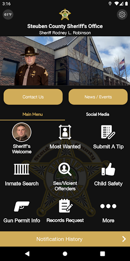Android application Steuben County Sheriff screenshort