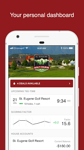 Android application St. Eugene Golf Resort screenshort