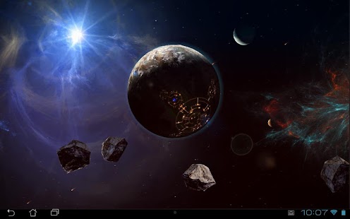 Snímek obrazovky Space Symphony 3D Pro LWP