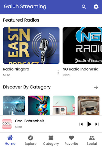 Android application Galuh Streaming screenshort