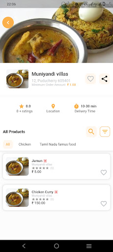 Proffer : Food Delivery Screen 2