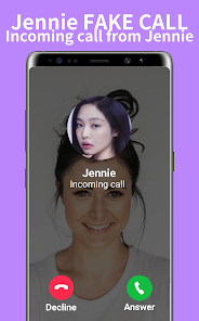 Captura 1 Jennie Blackpink Fake Call android