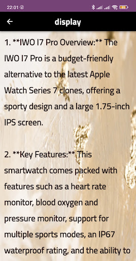 smart watch i 7 pro guide Screen 2
