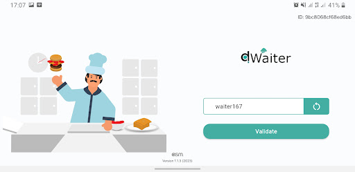 Android application ProWaiter screenshort