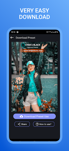 Android application ArkPre: Preset for Lightroom screenshort
