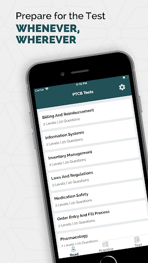 Android application PTCB Practice Test 2024 screenshort