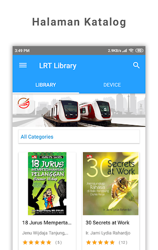 Android application Stasiun Buku - LRTJ Digital Li screenshort
