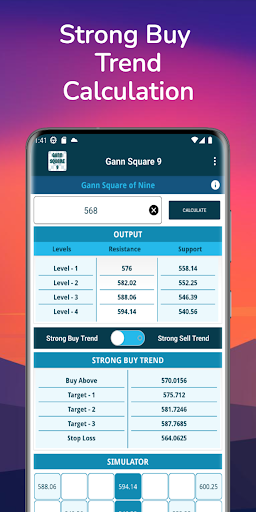 Gann Square 9 Calculator Screen 3