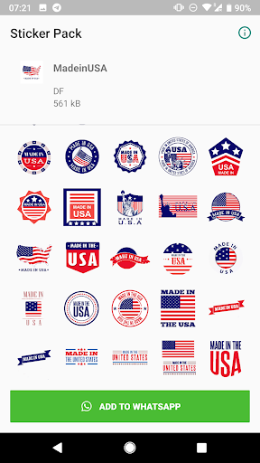 USA Stickers for WhatsApp Screen 2
