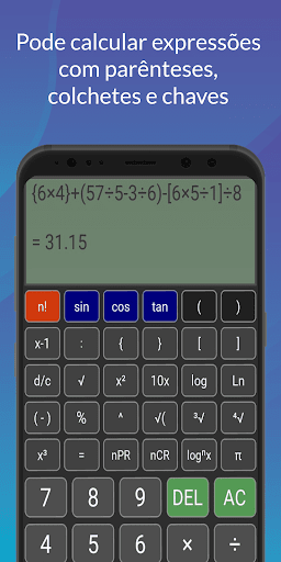 Android application Fraction Calculator screenshort