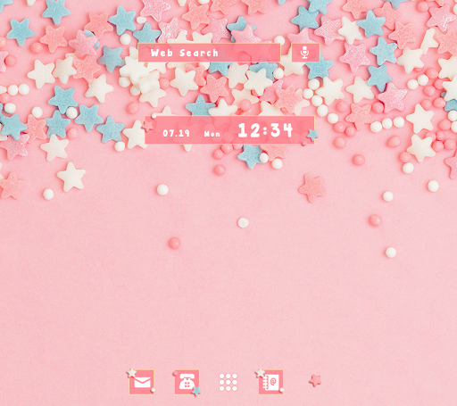 Android application Pastel Stars Theme +HOME screenshort