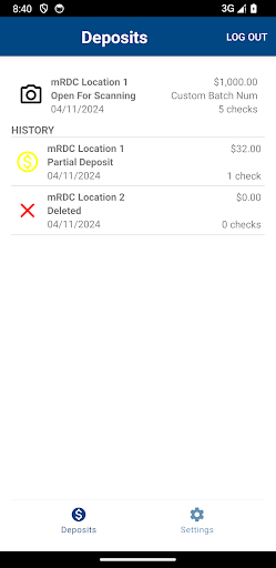 Brookline Bank Deposit Xpress Screen 2