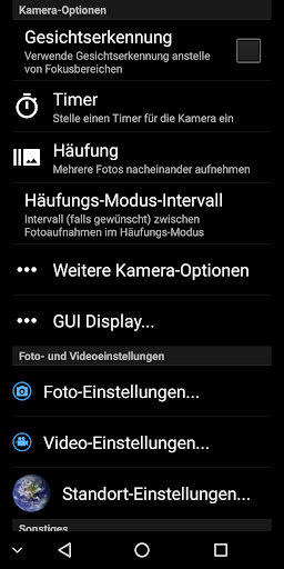 Profi Kamera App Screen 2