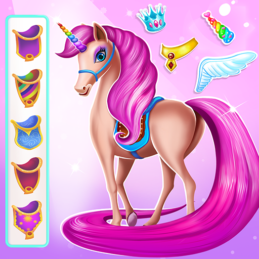 Unicorn Pony Horse Care Game  Icon