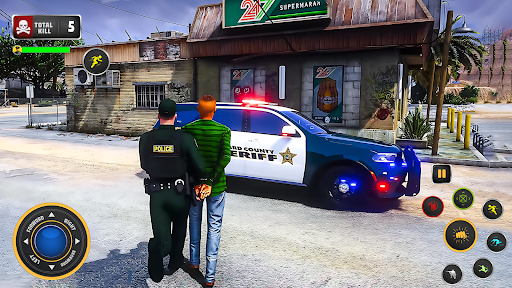 US Police Thief Chase Game 3d 3