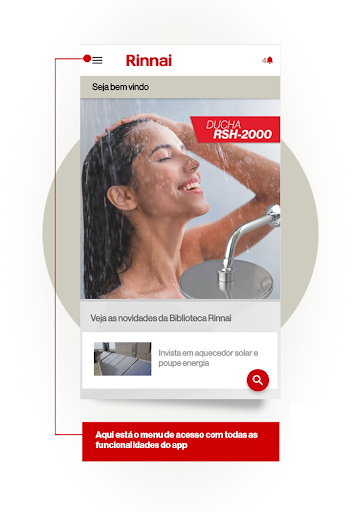 Android application Rinnai Brasil screenshort