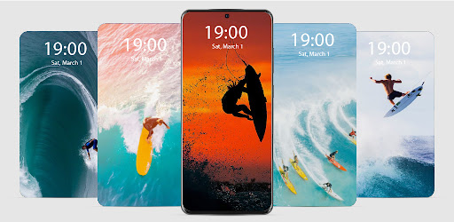 Android application Surfing Live WallpaperParallax screenshort