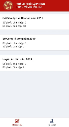 Khảo sát sự hài lòng Screen 3