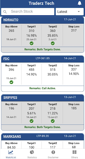 Android application Traderz Tech screenshort