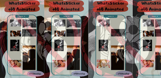Captura de Pantalla 5 WhatsSticker 18+ Gif Stickers android