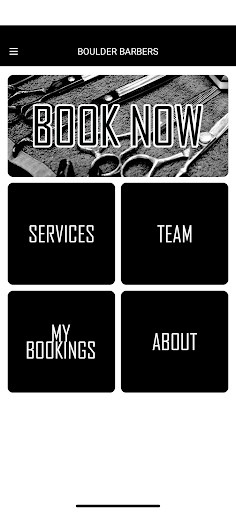 Android application Boulder Barbers screenshort