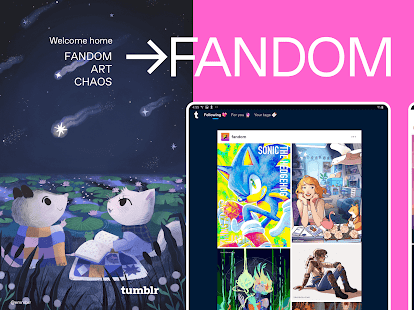Tumblr—Fandom, Art, Chaos Captura de pantalla