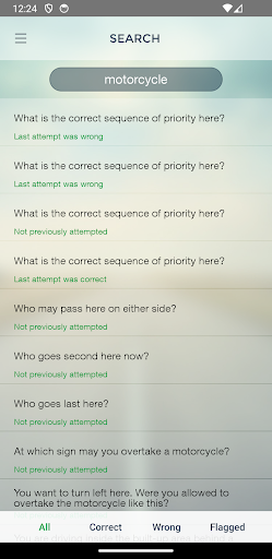 Screenshot of Dutch Caribbean Theory Test