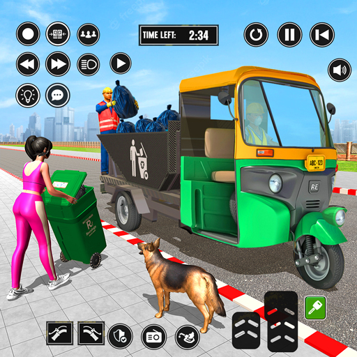 Tuk Tuk Auto Garbage Rickshaw logo