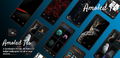 Android application Amoled Dark Wallpapers HD 4K - screenshort