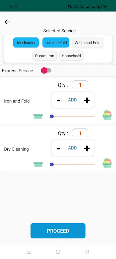 Rinzzo: Laundry Service Screen 3