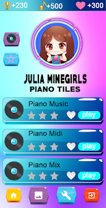Julia Minegirl Piano - Tiles