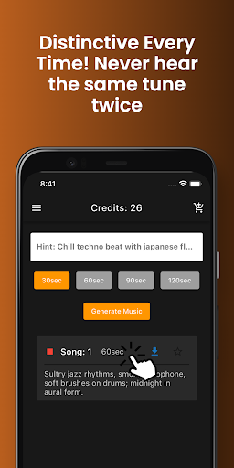 uJam AI: Turn Text to Tunes Screen 2