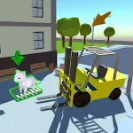 Cover Image of Tải xuống Forklift Animal Transport Rescue Game 1 APK