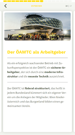 ÖAMTC Lehrlingsrallye App Screen 3