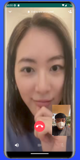 Android application Video Call Cewek Jepang Cantik screenshort