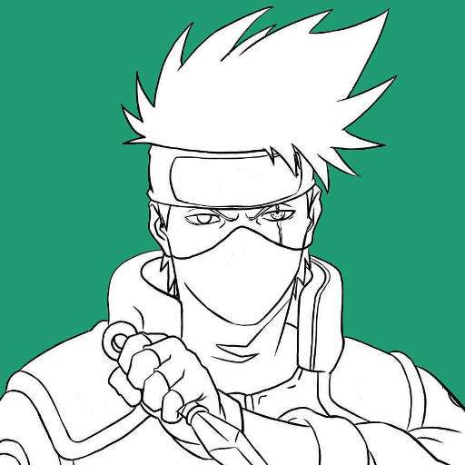 How to Draw Kakashi Hatake from Naruto (Naruto) Step by Step