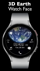 3D Earth Animated - Watch Face