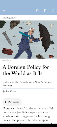 Foreign Affairs Magazine Screenshot