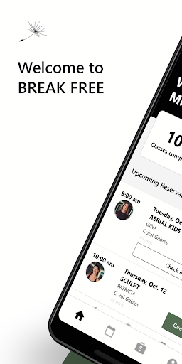 Android application Break Free Fitness screenshort