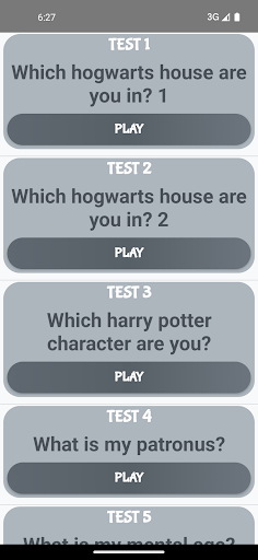 Hogwarts House Quiz Screen 3