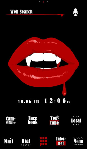 Android application Vampire Lips Theme +HOME screenshort