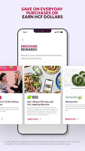 The HCF Thank You app