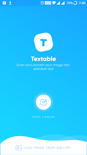 Android application Textable - Image to PDF & Text screenshort