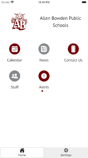 Android application Allen Bowden Public Schools screenshort